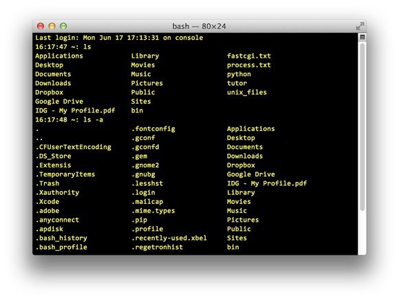 Terminal commands for mac